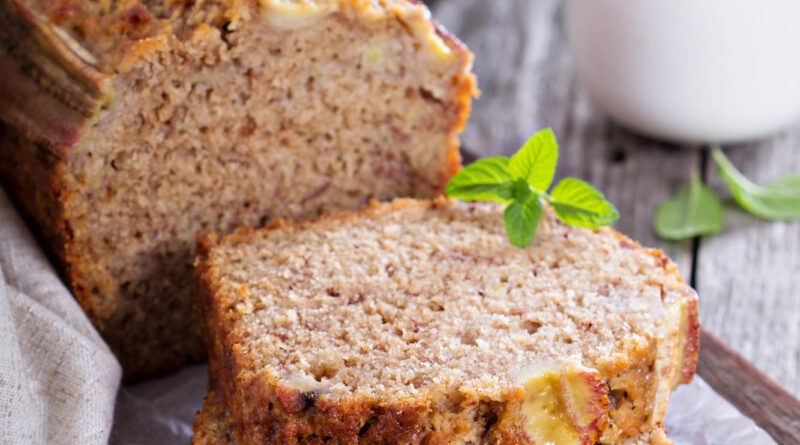 bolo de banana com farinha de aveia