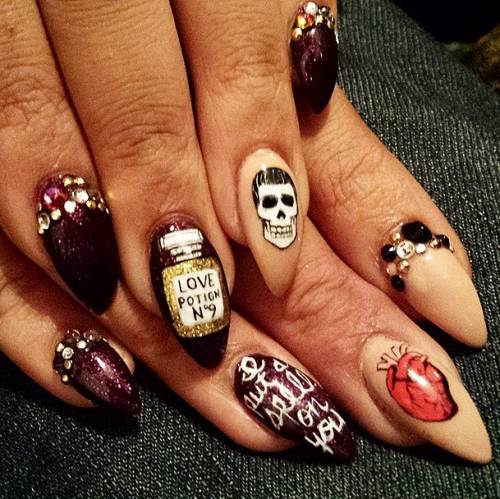 unhas de halloween,Halloween