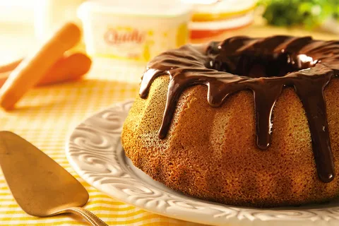 Bolo de Batata Doce com Chocolate