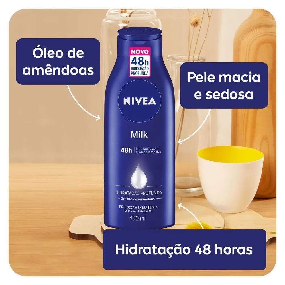 Como cuidar da pele ressecada no inverno (e o hidratante que salvou a minha!) 2 loção hidratante Nivea milk para pele ressecada
